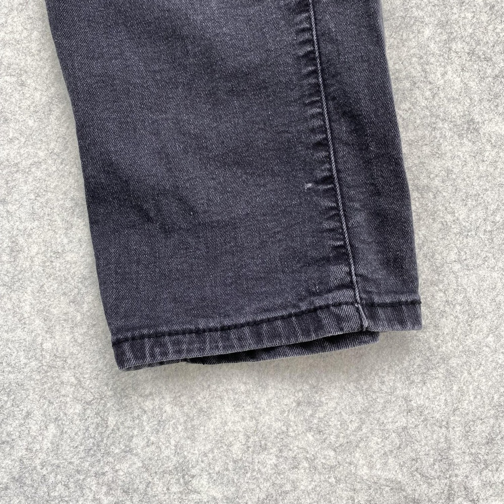 True Religion Jeans Girls 10 (24x22) Black Leila Mid Rise Wide Leg *MINOR STAIN* - Picture 15 of 16